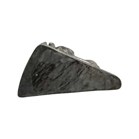 Vintage Hand Carved Solid Wood Smiling Old Man Vendor - Picture 9 of 10